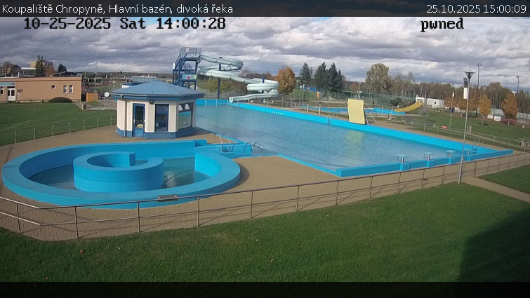 Koupaliště Chropyně - Hlavní bazén, divoká řeka - 25.10.2025 v 15:00 Koupaliště Chropyně - Hlavní bazén, divoká řeka - 25.10.2025 v 15:00