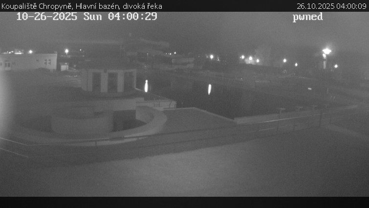 Koupaliště Chropyně - Hlavní bazén, divoká řeka - 26.10.2025 v 04:00 Koupaliště Chropyně - Hlavní bazén, divoká řeka - 26.10.2025 v 04:00