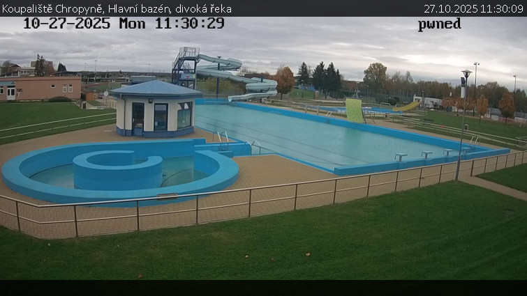 Koupaliště Chropyně - Hlavní bazén, divoká řeka - 27.10.2025 v 11:30 Koupaliště Chropyně - Hlavní bazén, divoká řeka - 27.10.2025 v 11:30