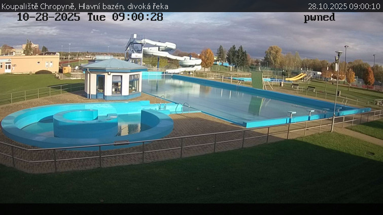 Koupaliště Chropyně - Hlavní bazén, divoká řeka - 28.10.2025 v 09:00 Koupaliště Chropyně - Hlavní bazén, divoká řeka - 28.10.2025 v 09:00
