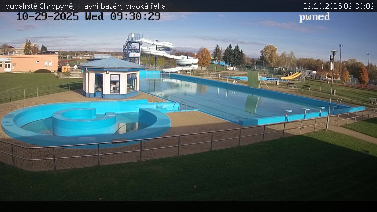 Koupaliště Chropyně - Hlavní bazén, divoká řeka - 29.10.2025 v 09:30 Koupaliště Chropyně - Hlavní bazén, divoká řeka - 29.10.2025 v 09:30
