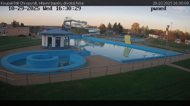 Koupaliště Chropyně - Hlavní bazén, divoká řeka - 29.10.2025 v 16:30 Koupaliště Chropyně - Hlavní bazén, divoká řeka - 29.10.2025 v 16:30
