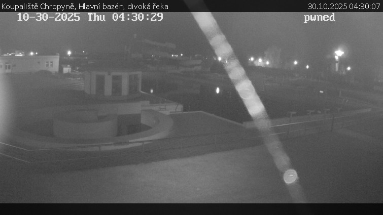 Koupaliště Chropyně - Hlavní bazén, divoká řeka - 30.10.2025 v 04:30 Koupaliště Chropyně - Hlavní bazén, divoká řeka - 30.10.2025 v 04:30