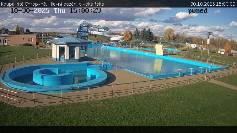 Koupaliště Chropyně - Hlavní bazén, divoká řeka - 30.10.2025 v 15:00 Koupaliště Chropyně - Hlavní bazén, divoká řeka - 30.10.2025 v 15:00