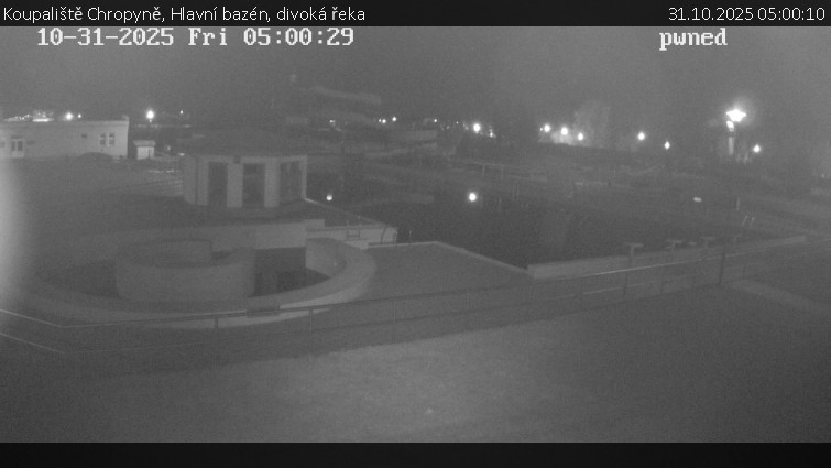 Koupaliště Chropyně - Hlavní bazén, divoká řeka - 31.10.2025 v 05:00 Koupaliště Chropyně - Hlavní bazén, divoká řeka - 31.10.2025 v 05:00