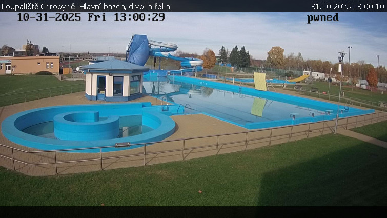 Koupaliště Chropyně - Hlavní bazén, divoká řeka - 31.10.2025 v 13:00 Koupaliště Chropyně - Hlavní bazén, divoká řeka - 31.10.2025 v 13:00