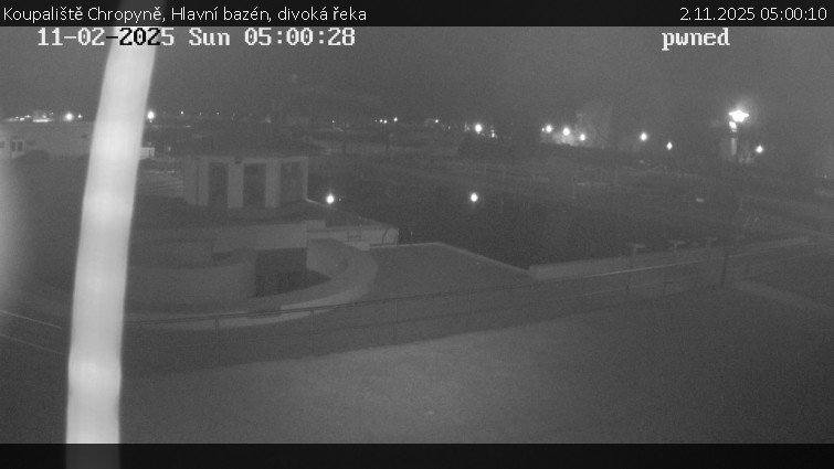Koupaliště Chropyně - Hlavní bazén, divoká řeka - 2.11.2025 v 05:00 Koupaliště Chropyně - Hlavní bazén, divoká řeka - 2.11.2025 v 05:00