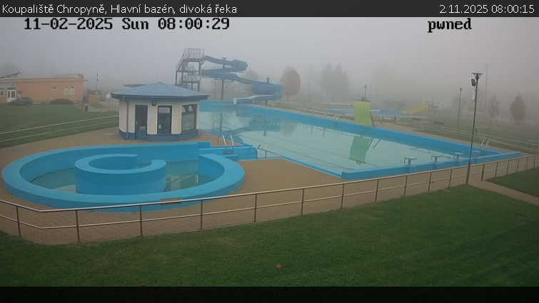 Koupaliště Chropyně - Hlavní bazén, divoká řeka - 2.11.2025 v 08:00 Koupaliště Chropyně - Hlavní bazén, divoká řeka - 2.11.2025 v 08:00