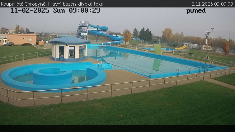 Koupaliště Chropyně - Hlavní bazén, divoká řeka - 2.11.2025 v 09:00 Koupaliště Chropyně - Hlavní bazén, divoká řeka - 2.11.2025 v 09:00