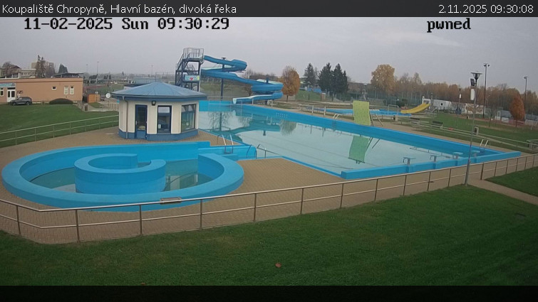Koupaliště Chropyně - Hlavní bazén, divoká řeka - 2.11.2025 v 09:30 Koupaliště Chropyně - Hlavní bazén, divoká řeka - 2.11.2025 v 09:30