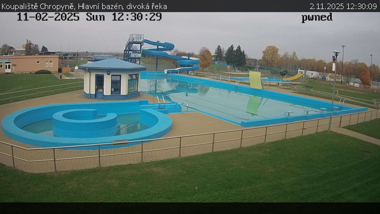 Koupaliště Chropyně - Hlavní bazén, divoká řeka - 2.11.2025 v 12:30 Koupaliště Chropyně - Hlavní bazén, divoká řeka - 2.11.2025 v 12:30