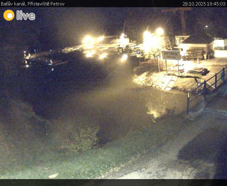Baťův kanál - Přístaviště Petrov - 29.10.2025 v 18:45 Baťův kanál - Přístaviště Petrov - 29.10.2025 v 18:45
