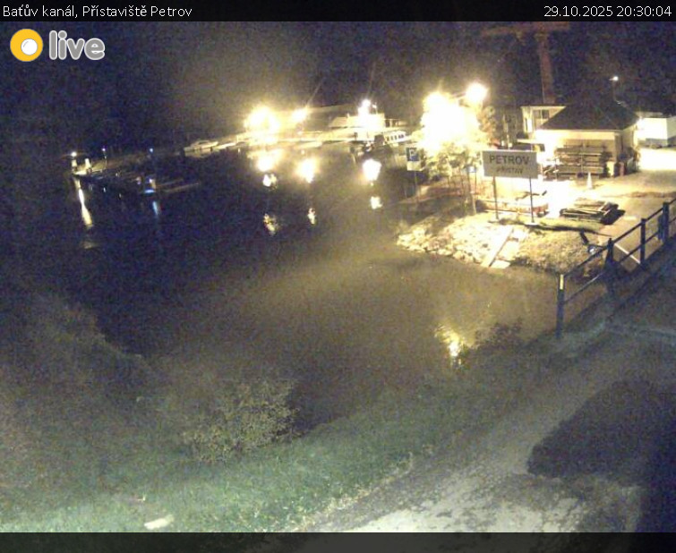 Baťův kanál - Přístaviště Petrov - 29.10.2025 v 20:30 Baťův kanál - Přístaviště Petrov - 29.10.2025 v 20:30