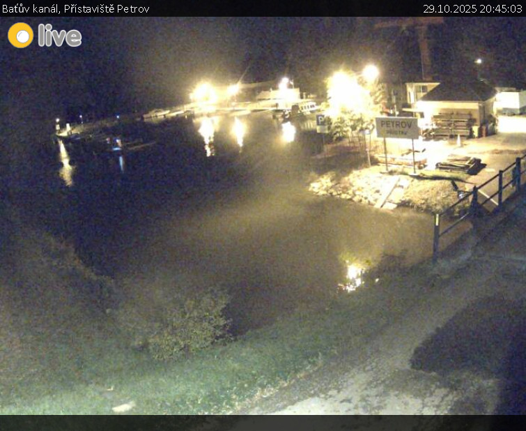 Baťův kanál - Přístaviště Petrov - 29.10.2025 v 20:45 Baťův kanál - Přístaviště Petrov - 29.10.2025 v 20:45