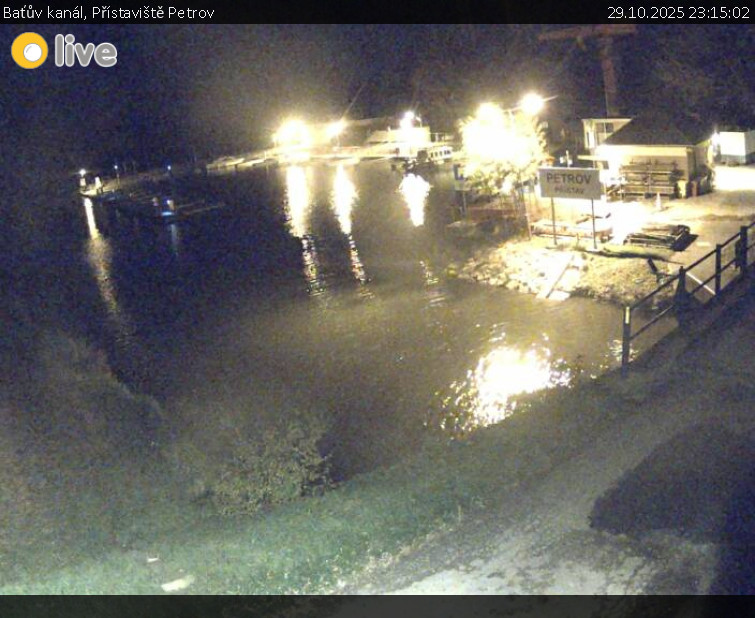 Baťův kanál - Přístaviště Petrov - 29.10.2025 v 23:15 Baťův kanál - Přístaviště Petrov - 29.10.2025 v 23:15