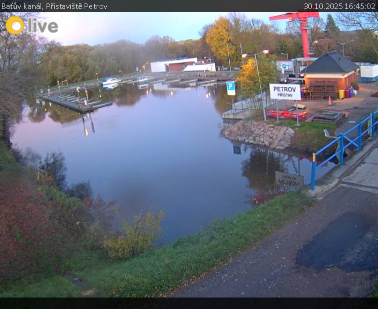 Baťův kanál - Přístaviště Petrov - 30.10.2025 v 16:45 Baťův kanál - Přístaviště Petrov - 30.10.2025 v 16:45
