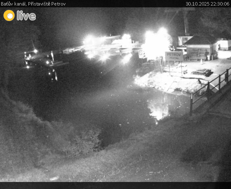 Baťův kanál - Přístaviště Petrov - 30.10.2025 v 22:30 Baťův kanál - Přístaviště Petrov - 30.10.2025 v 22:30