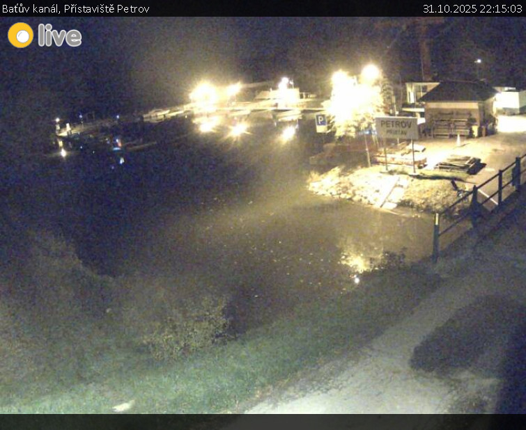 Baťův kanál - Přístaviště Petrov - 31.10.2025 v 22:15 Baťův kanál - Přístaviště Petrov - 31.10.2025 v 22:15