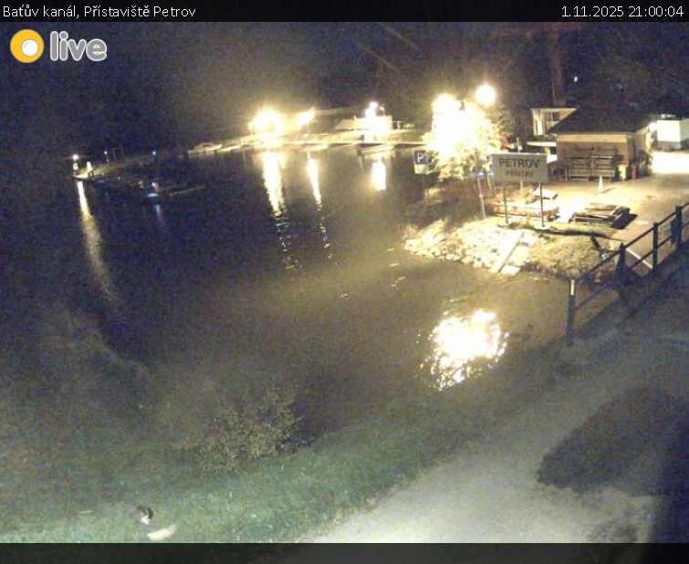 Baťův kanál - Přístaviště Petrov - 1.11.2025 v 21:00 Baťův kanál - Přístaviště Petrov - 1.11.2025 v 21:00
