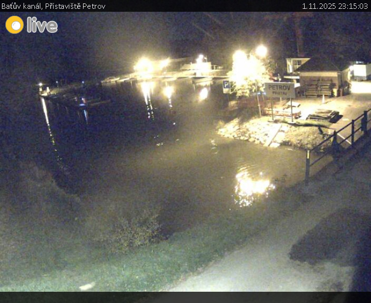 Baťův kanál - Přístaviště Petrov - 1.11.2025 v 23:15 Baťův kanál - Přístaviště Petrov - 1.11.2025 v 23:15