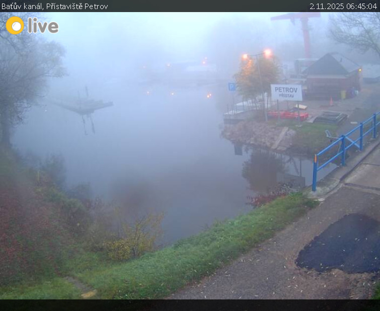 Baťův kanál - Přístaviště Petrov - 2.11.2025 v 06:45 Baťův kanál - Přístaviště Petrov - 2.11.2025 v 06:45