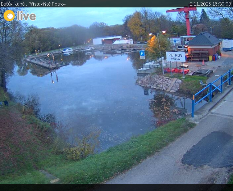Baťův kanál - Přístaviště Petrov - 2.11.2025 v 16:30 Baťův kanál - Přístaviště Petrov - 2.11.2025 v 16:30