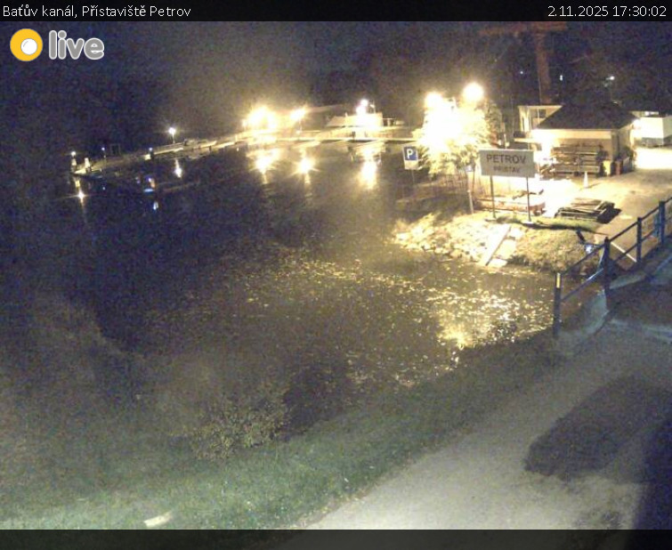 Baťův kanál - Přístaviště Petrov - 2.11.2025 v 17:30 Baťův kanál - Přístaviště Petrov - 2.11.2025 v 17:30