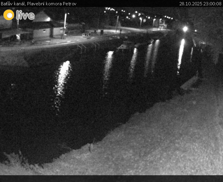 Baťův kanál - Plavební komora Petrov - 28.10.2025 v 23:00 Baťův kanál - Plavební komora Petrov - 28.10.2025 v 23:00