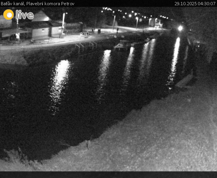 Baťův kanál - Plavební komora Petrov - 29.10.2025 v 04:30 Baťův kanál - Plavební komora Petrov - 29.10.2025 v 04:30