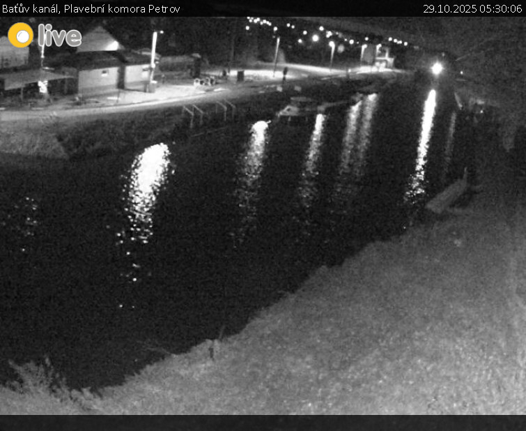 Baťův kanál - Plavební komora Petrov - 29.10.2025 v 05:30 Baťův kanál - Plavební komora Petrov - 29.10.2025 v 05:30