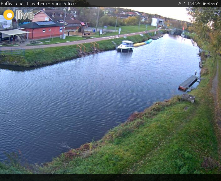 Baťův kanál - Plavební komora Petrov - 29.10.2025 v 06:45 Baťův kanál - Plavební komora Petrov - 29.10.2025 v 06:45