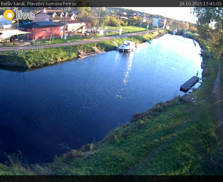 Baťův kanál - Plavební komora Petrov - 29.10.2025 v 15:45 Baťův kanál - Plavební komora Petrov - 29.10.2025 v 15:45