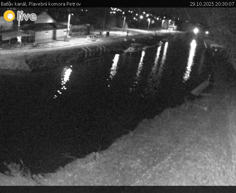 Baťův kanál - Plavební komora Petrov - 29.10.2025 v 20:30 Baťův kanál - Plavební komora Petrov - 29.10.2025 v 20:30