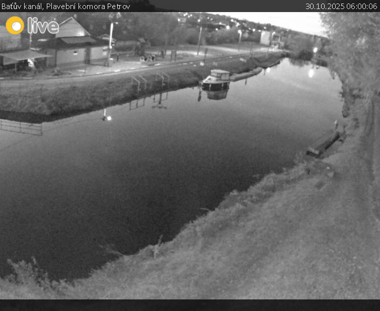 Baťův kanál - Plavební komora Petrov - 30.10.2025 v 06:00 Baťův kanál - Plavební komora Petrov - 30.10.2025 v 06:00