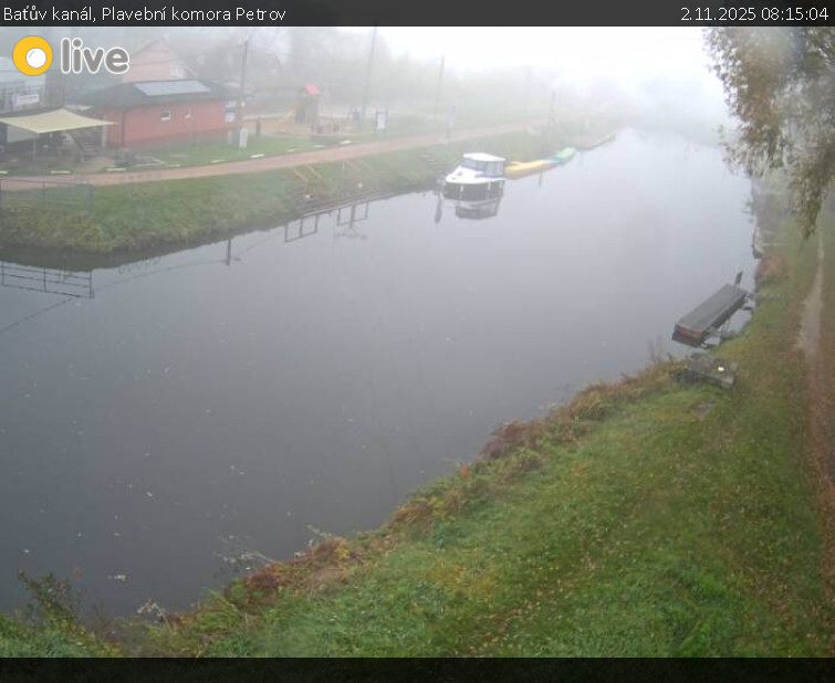 Baťův kanál - Plavební komora Petrov - 2.11.2025 v 08:15 Baťův kanál - Plavební komora Petrov - 2.11.2025 v 08:15