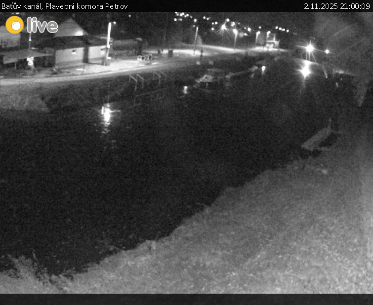 Baťův kanál - Plavební komora Petrov - 2.11.2025 v 21:00 Baťův kanál - Plavební komora Petrov - 2.11.2025 v 21:00