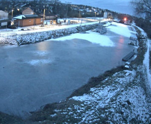 Baťův kanál - Plavební komora Petrov - 2.1.2026 v 07:15 Baťův kanál - Plavební komora Petrov - 2.1.2026 v 07:15