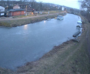 Baťův kanál - Plavební komora Petrov - 28.1.2026 v 07:15 Baťův kanál - Plavební komora Petrov - 28.1.2026 v 07:15