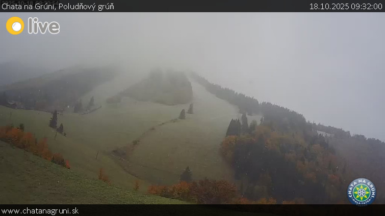 Chata na Grúni - Poludňový grúň - 18.10.2025 v 09:32 Chata na Grúni - Poludňový grúň - 18.10.2025 v 09:32