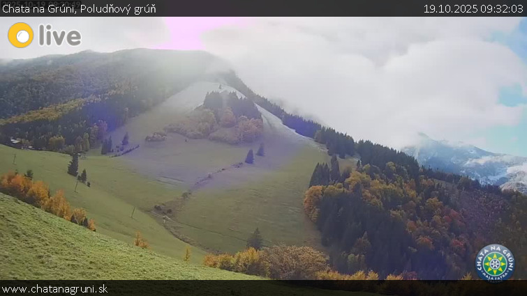 Chata na Grúni - Poludňový grúň - 19.10.2025 v 09:32 Chata na Grúni - Poludňový grúň - 19.10.2025 v 09:32