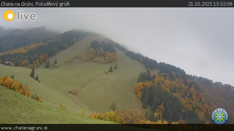Chata na Grúni - Poludňový grúň - 21.10.2025 v 13:32 Chata na Grúni - Poludňový grúň - 21.10.2025 v 13:32