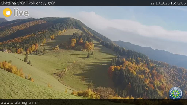 Chata na Grúni - Poludňový grúň - 22.10.2025 v 15:02 Chata na Grúni - Poludňový grúň - 22.10.2025 v 15:02