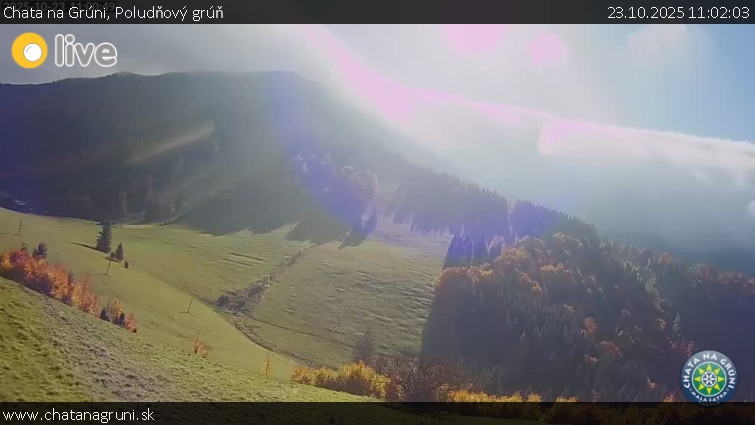 Chata na Grúni - Poludňový grúň - 23.10.2025 v 11:02 Chata na Grúni - Poludňový grúň - 23.10.2025 v 11:02