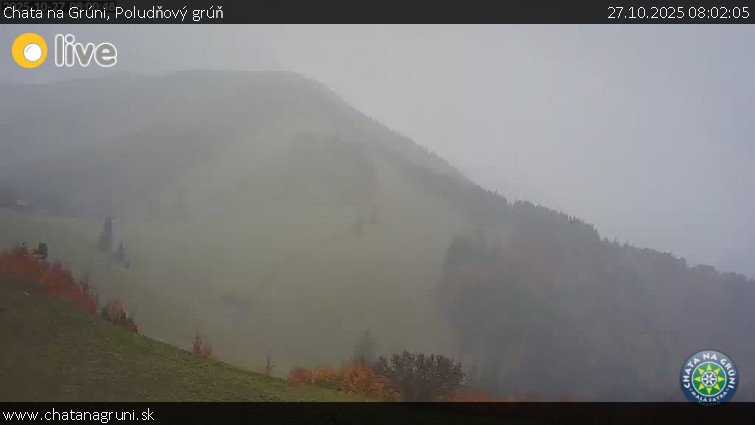 Chata na Grúni - Poludňový grúň - 27.10.2025 v 08:02 Chata na Grúni - Poludňový grúň - 27.10.2025 v 08:02