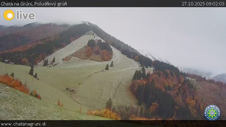 Chata na Grúni - Poludňový grúň - 27.10.2025 v 09:02 Chata na Grúni - Poludňový grúň - 27.10.2025 v 09:02