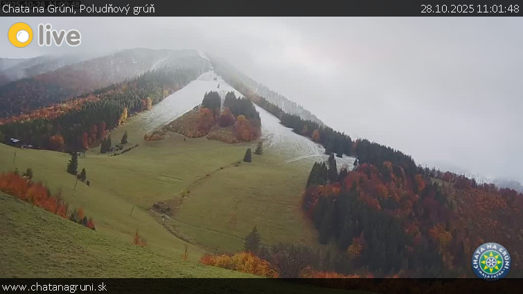 Chata na Grúni - Poludňový grúň - 28.10.2025 v 11:01 Chata na Grúni - Poludňový grúň - 28.10.2025 v 11:01