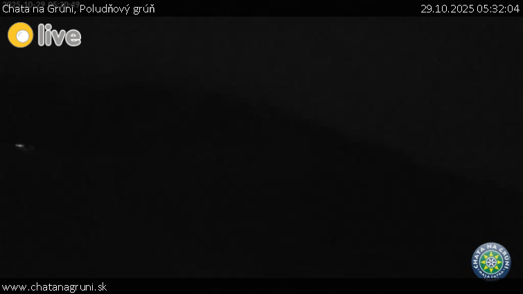 Chata na Grúni - Poludňový grúň - 29.10.2025 v 05:32 Chata na Grúni - Poludňový grúň - 29.10.2025 v 05:32