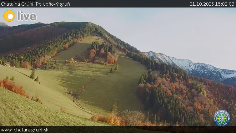 Chata na Grúni - Poludňový grúň - 31.10.2025 v 15:02 Chata na Grúni - Poludňový grúň - 31.10.2025 v 15:02