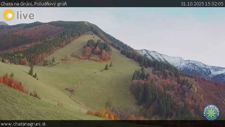 Chata na Grúni - Poludňový grúň - 31.10.2025 v 15:32 Chata na Grúni - Poludňový grúň - 31.10.2025 v 15:32
