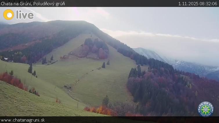 Chata na Grúni - Poludňový grúň - 1.11.2025 v 08:32 Chata na Grúni - Poludňový grúň - 1.11.2025 v 08:32
